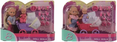 Produktbild von Puppe Evi mit Puppenwagen