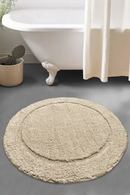 Produktbild von Mijolnir, Wolle- CHL1241, Stein, Badematten, 1600 gr/m², 100% BAUMWOLLE