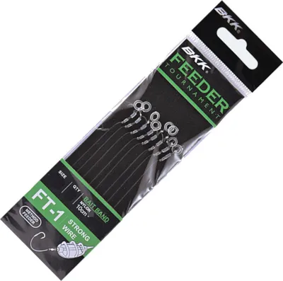 Produktbild von BKK Feeder Tournament FT-1 Bait Band Rigs #14 gebundener Feederhaken