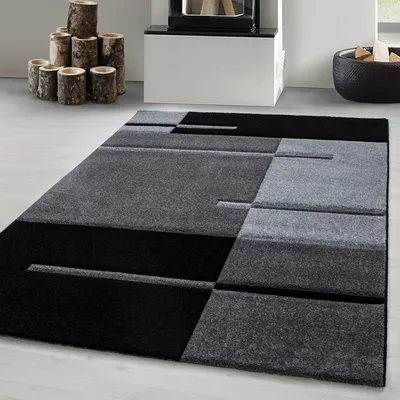 Image de Carpetsale24 Tapis Design pour Salon Moderne Doux à Poils Courts Découpe Contour Entretien Facile, Taille: 200x290 cm