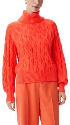 Produktbild von Comma Rollkragenpullover mit Strickmuster