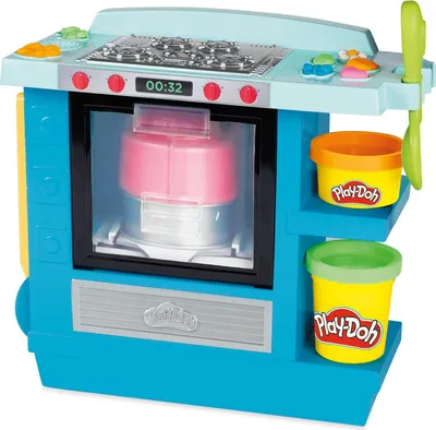 Produktbild von Hasbro Play-Doh Kitchen Creations Backstube, 5 Dosen Spielknete in bunten Farben