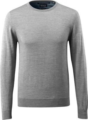 Produktbild von Mascot Strickpullover FRONTLINE runder Halsausschnitt; Herren 50636 Gr. S grau-meliert
