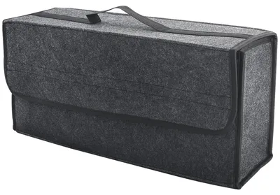 Imagen del producto de Organizador de maletero plegable - Antideslizante - 50 x 17 x 23 cm - Con tapa - Organizador maletero coche