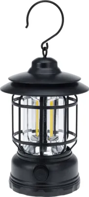 Immagine prodotto di Lanterna da campeggio LED dimmerabile ricaricabile con cavo USB 12x18cm nero