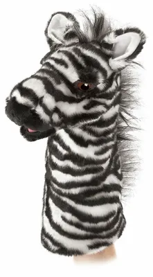 Produktbild von Folkmanis Handpuppe Zebra für die Puppenbühne 2565