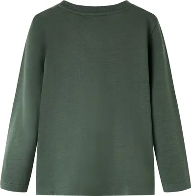 Produktbild von vidaXL Kinder-Langarmshirt Dunkelgrün 116
