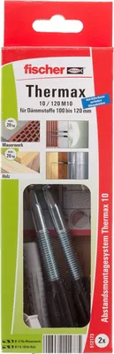 Zdjęcie produktu dla Fischer 512173, Zestaw śrub i kołków rozporowych, Autoklawowany gazobeton, Beton, Kamień, Cegła, Plastik, M10, 1,2 cm, 70 mm