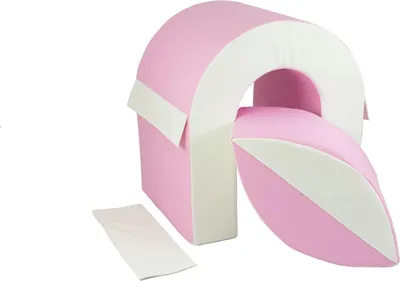 Image de lot de 2 blocs de mousse blanc, rose (pastel)