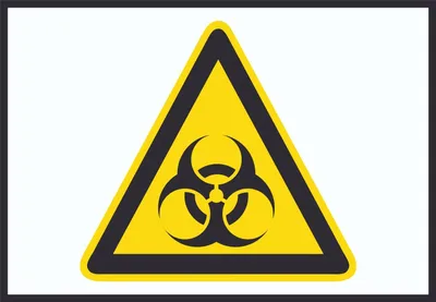Produktbild von Achtung Biogefährdung Symbol A2 Rückseite selbstklebend Schild