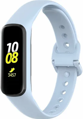 Produktbild von Silikon-Smartwatch-Armband – Passend für Samsung Galaxy Fit 2 – Hellblau – Strap-it Uhrenarmband / Armband