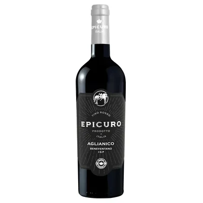 Produktbild von Epicuro Aglianico Puglia IGP Rotwein aus Italien halbtrocken 750ml