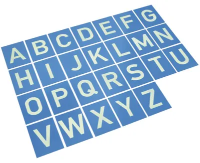 Produktbild von EDUPLAY 120-176 Sandpapierbuchstaben von A-Z, blau