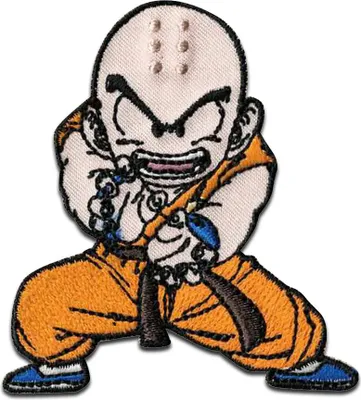 Produktbild von Krillin 6 x 5.6 cm: Comercial Mercera Dragon Ball © - Aufnäher, Bügelbild, Aufbügler, Applikationen, Patches, Flicken, zum aufbügeln