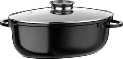 Image de Cocotte Ovale, Fonte d'Aluminium, 38 cm, CERAMICA XL, Induction