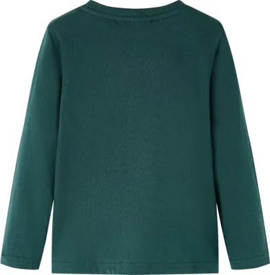 Produktbild von vidaXL Kinder-Langarmshirt Dunkelgrün 128