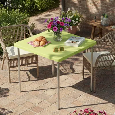 Immagine prodotto di Brownstown - Tavolo da Esterno, 75x75x72h cm Verde, 4 Posti  Italy