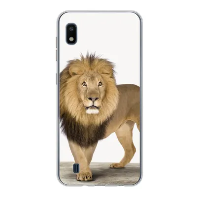 Produktbild von MuchoWow® Handyhülle Schutzhülle Hülle für Samsung Galaxy A10 Jungen - Löwe - Tiere - Kinder - Mädchen Silikon Softcase Handy Hülle - Schutzhülle