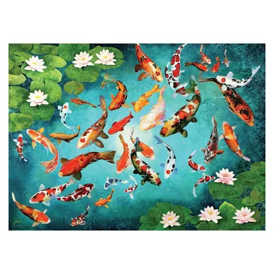 Image de Eurographics Poissons Koi (1000)