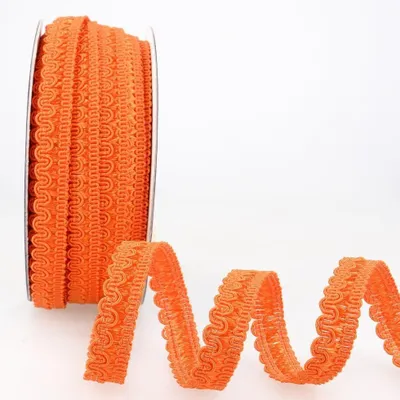 Produktbild von Bordüre aus Viskose in Orange, Meterware
