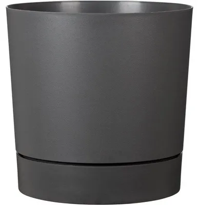 Zdjęcie produktu dla Doniczka z rezerwuarem na wodę, GARDEN ID Plano, średnica 47 cm, pojemność 43 l, wysokość 46 cm, kolor metaliczny szary
