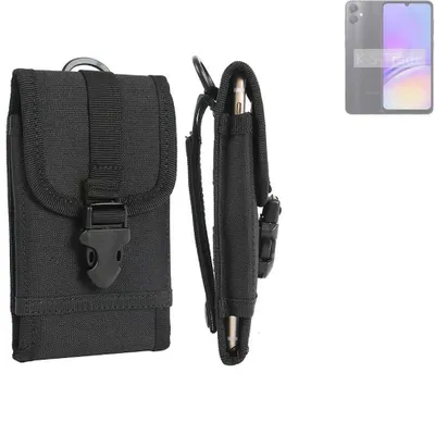 Produktbild von K-S-Trade Holster Handy Hülle kompatibel mit Samsung Galaxy A05 Holster Handytasche Gürtel Tasche Schutz Hülle Robust Outdoor schwarz