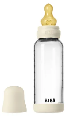 Obrázok produktu pre Bibs, sklenená fľaša na detskú výživu, okrúhly tvar, 240 ml