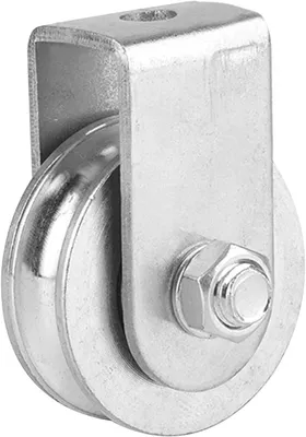 Produktbild von Einzelrollenblock, Tragfähigkeit 0,3 t, für Drahtseil, Heberad, Rolle