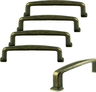 5 Metall-Griffe Bogengriffe antik bronze Schubladengriffe Schrankgriffe Möbelgriffe, Größenwahl