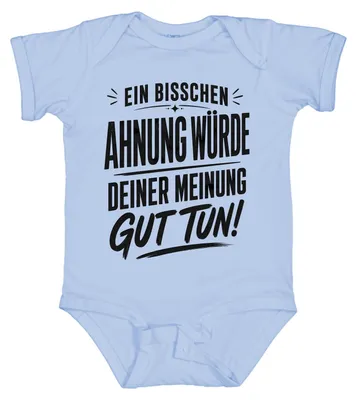 Zdjęcie produktu dla Trochę wiedzy nie zaszkodziłoby Twojemu zdaniu. (Sarkastyczne stwierdzenie)
Body dla dziecka, jasnoniebieskie, rozmiar 3/6