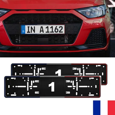 Produktbild von 2x Frankreich EDITION Kennzeichenhalter Rahmen / Original ALTI GIRI Premium