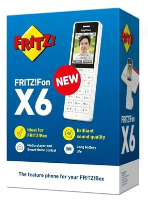 Imagen del producto de FRITZ!Fon X6 Teléfono Inalámbrico Blanco 300 m