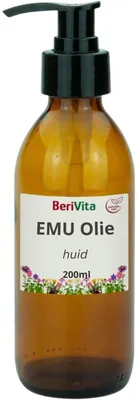Produktbild von 100% reines Emuöl, 200 ml, in Glasflasche