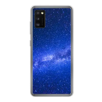 Produktbild von MuchoWow® Handyhülle Schutzhülle Hülle für Samsung Galaxy A41 Sternenhimmel - Universum - Blau - Jungen - Mädchen - Kinder Silikon Softcase Handy Hülle - Mobiltelefon