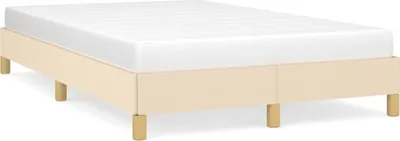 Productafbeelding van Maison Exclusive - Bedframe zonder matras, crème, 120x190 cm, stof