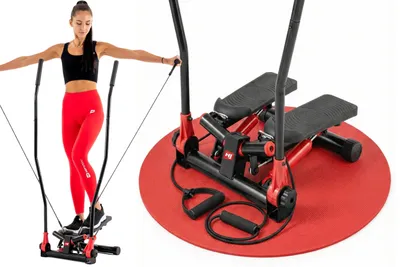 Produktbild von Hop-Sport Stepper HS-045S Slim, Swing Stepper mit LCD-Bildschirm, Stepper für Zuhause mit seitlichen Haltegriffen - platzsparend und stabil
