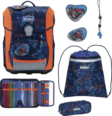 Image de Scout sac d'école Basic Neo Set 4 pièces Offroad bleu