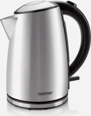 Zdjęcie produktu dla Zelmer ZCK1274, 1,7 l, 2000 W, Aluminium, Stal nierdzewna, Wskaźnik poziomu wody, Zabezpieczenie przed przegrzaniem