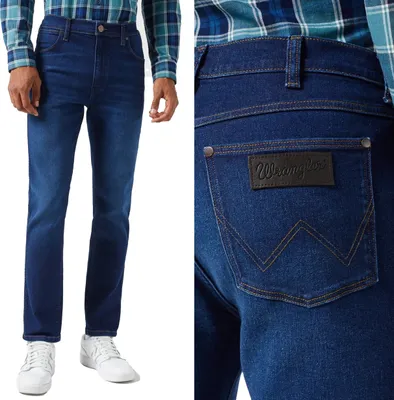 Produktbild von WRANGLER, Herren Jeanshosen, Slim fit, LARSTON, W32 L34, Blau, Jeans, baggyjeans, buggy