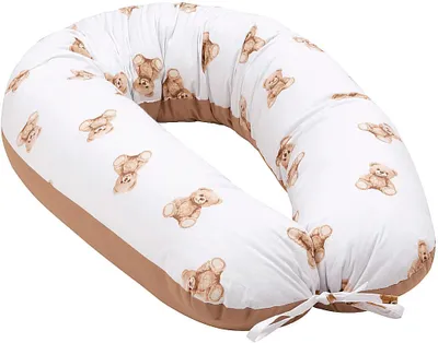 Produktbild von Schwangerschaftskissen V-förmig Mr. Teddy 170cm Baumwolle antiallergene Silikondaunen ergonomisch
