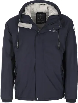 Produktbild von Leitfeuer Herren Funktionsjacke mit Steppfutter und Kapuze - Outdoor-Jacke wasserdicht und atmungsaktiv in Dunkelblau Größe M