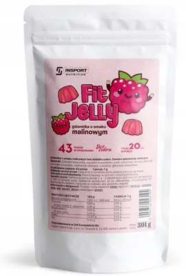 Produktbild von Zuckerfreie Götterspeise Himbeere 301g | Kalorienarm Dessert