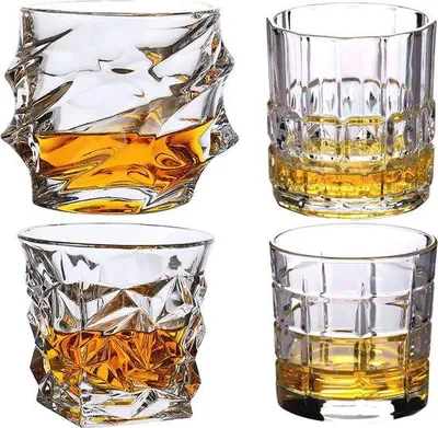 Image de Lot de 4 verres à whisky en cristal