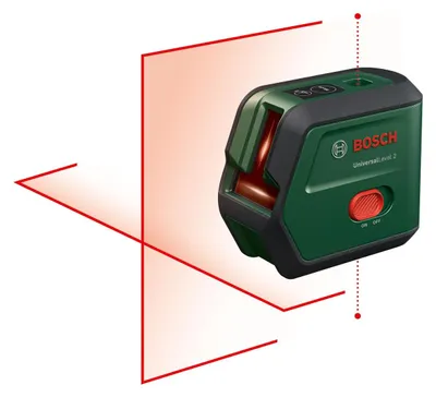 Produktbild von Bosch Nicht kategorisiert, 12 m, 0,5 mm/m, 4°, Rot, 630-650 nm, Bezugspegel