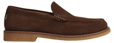 Produktbild von Boss Herren Loafers Kope aus dunkelbraunem Wildleder, Leder und Gummi, normale Passform