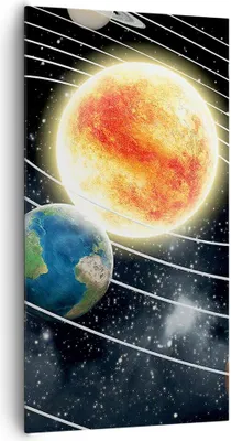 Produktbild von Bild auf Leinwand - Leinwandbild - Kosmos Planet - 65x120cm - Wand Bild - Wanddeko - Wandbilder - Leinwanddruck - Bilder - Kunstdruck - Wanddekoration - Leinwand bilder - Wandkunst - PA65x120-3646