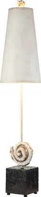 Produktbild von Tischleuchte Metall 99,1 cm Creme Weiß antik Schwarz Modern Tischlampe