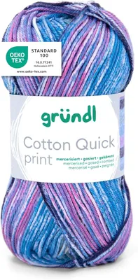 Produktbild von Gründl Baumwolle quick print,50g/125m,100% Baumwolle,Farbverlauf 254