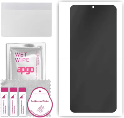 Produktbild von apgo Hydrogel Blickschutzfolie, Matt, kompatibel mit Vivo V25e, Privacy Displayschutzfolie, Schutzfolie mit Positionierhilfe, Anti-Spy, kratzfest, einfache Montage