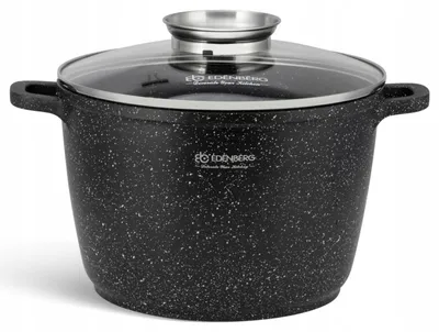 Zdjęcie produktu dla GARNEK Ceramiczny Marmurowy KOCIOŁEK Głęboki Wysoki 14l 32cm 8171